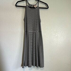 Mossimo Parisian Striped Dress size small black/white